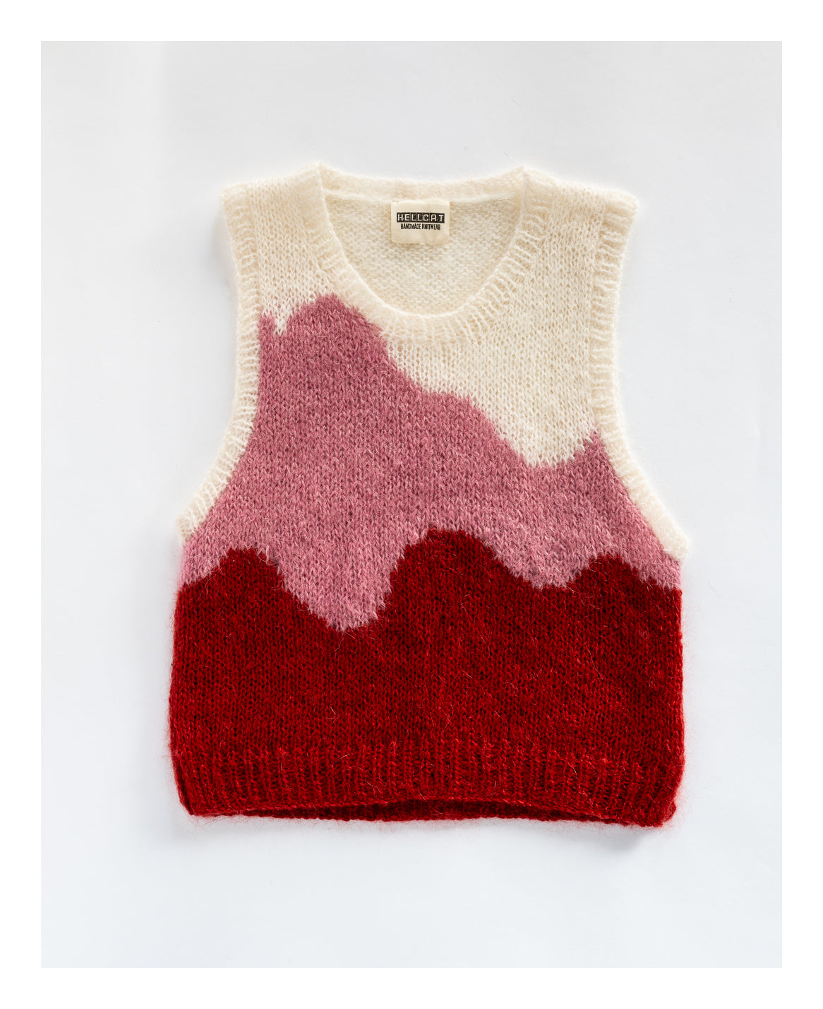 "Melted" Knit Cropped Tank