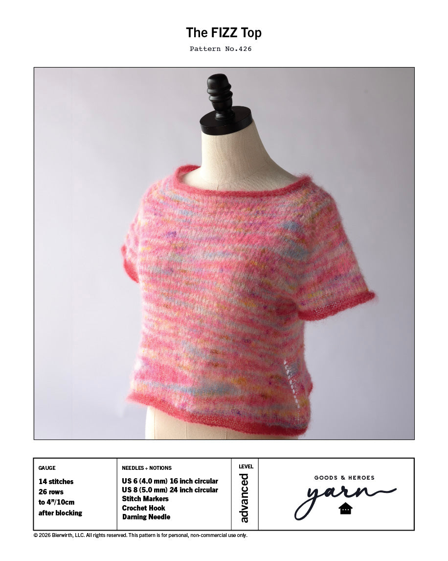 No. 426 | The FIZZ Top | Pattern