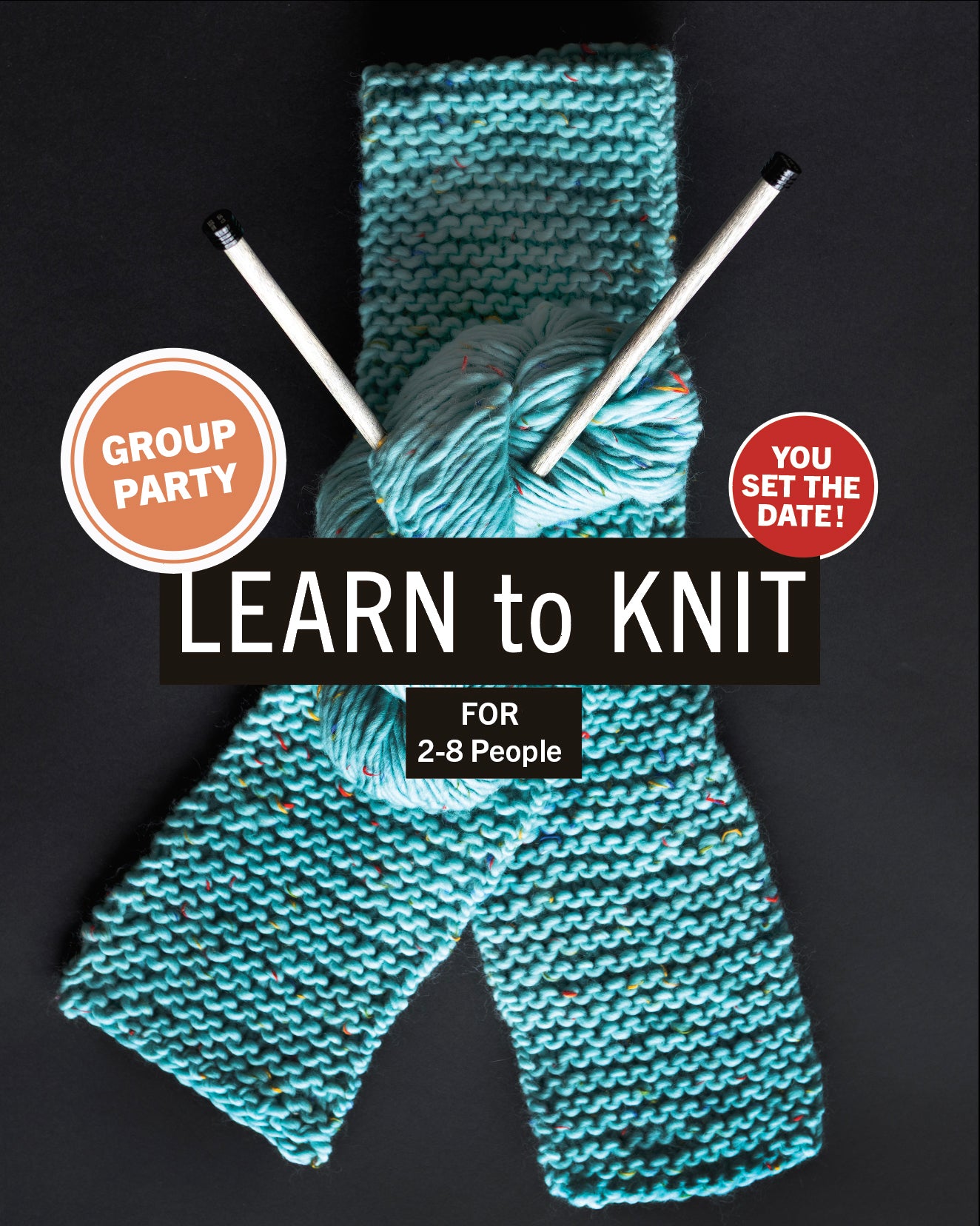 Learn To Knit | PARTY | CONTACT US!