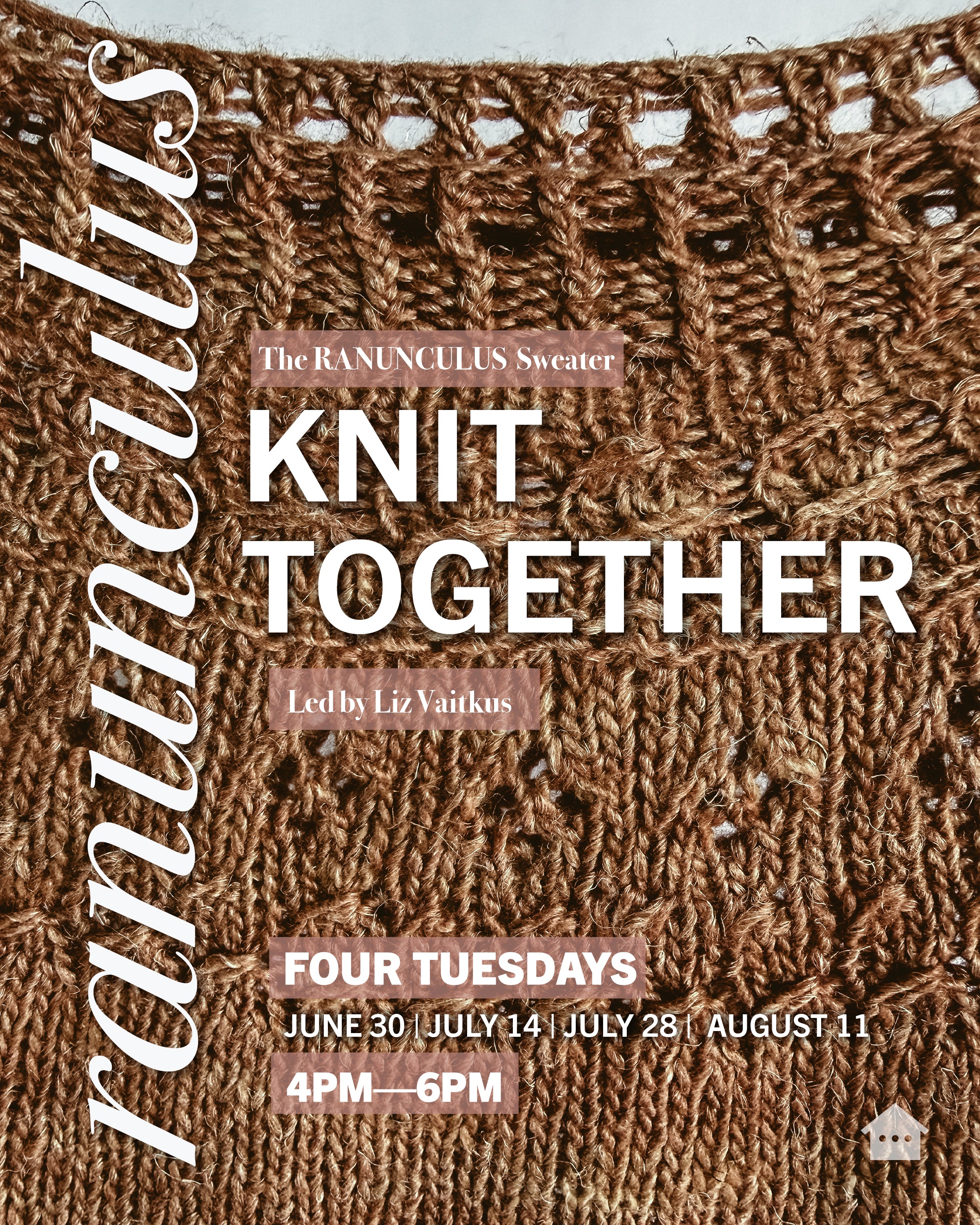 Knit Together Class Series | "Ranunculus" by Midori Hirose
