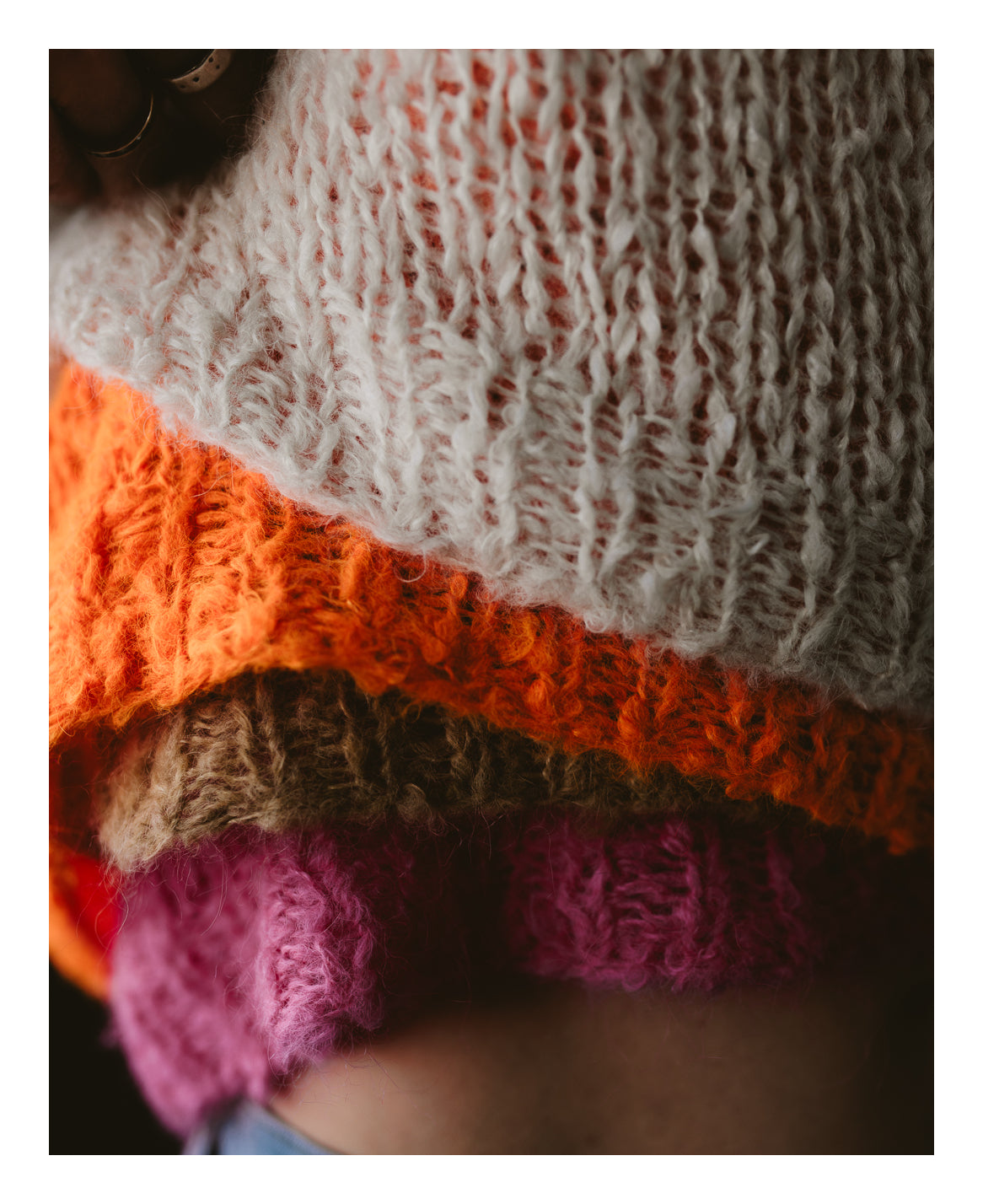 "Apron Crop" Knit Top