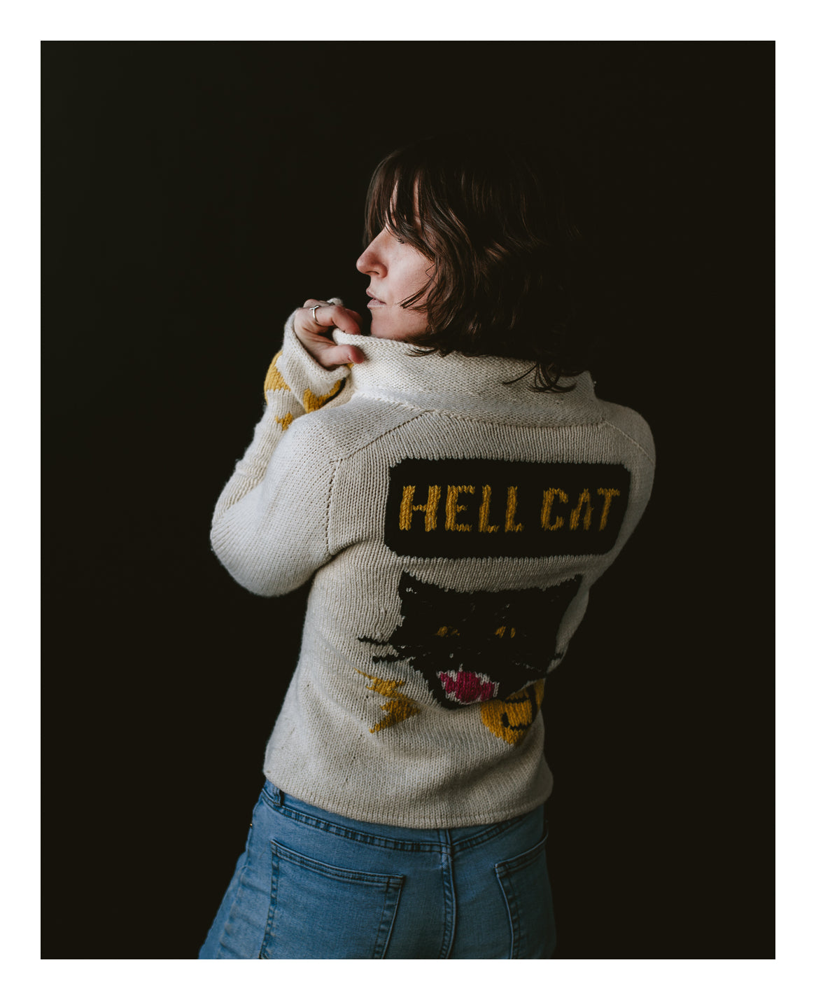 "Hellkat" Knit Wool Jacket