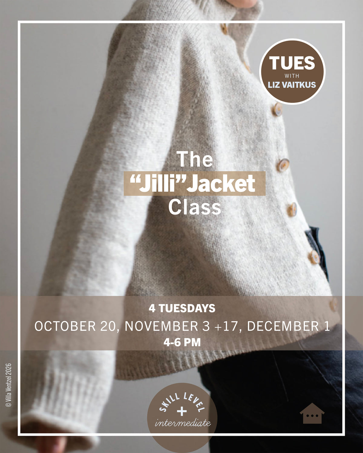 The "Jilli" Cardigan Class | Four Tuesdays