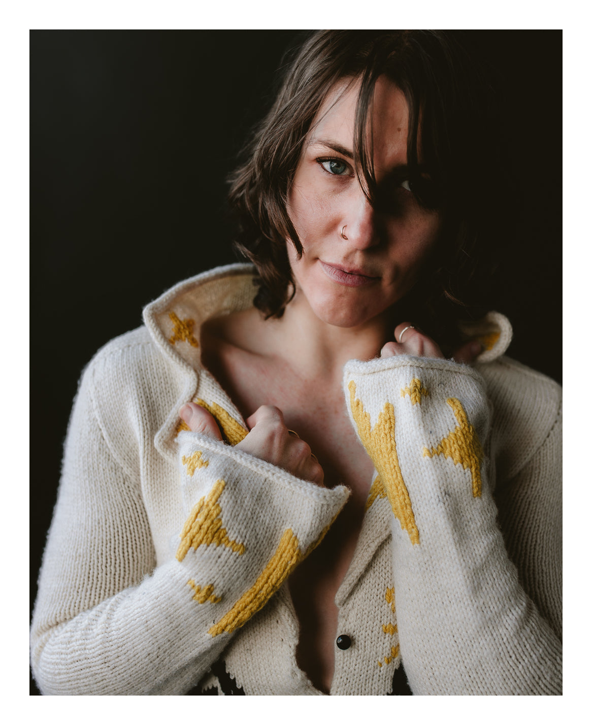 "Hellkat" Knit Wool Jacket